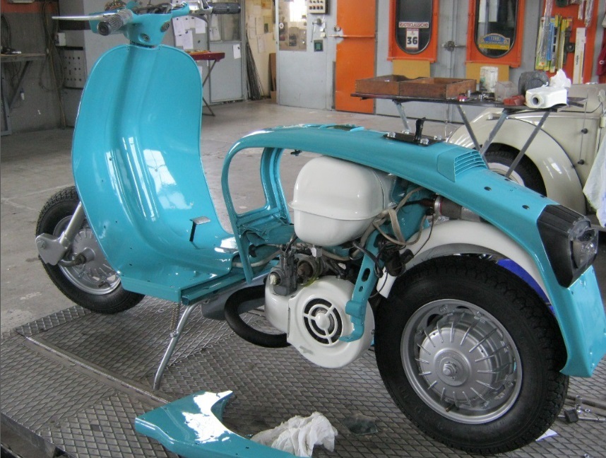 restauro lambretta carrozzeria